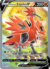 Galarian Zapdos V - 173/198 - Full Art Rare