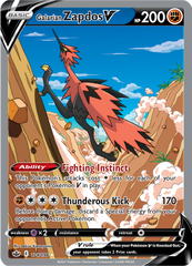 Galarian Zapdos V - 174/198 - Full Art Rare
