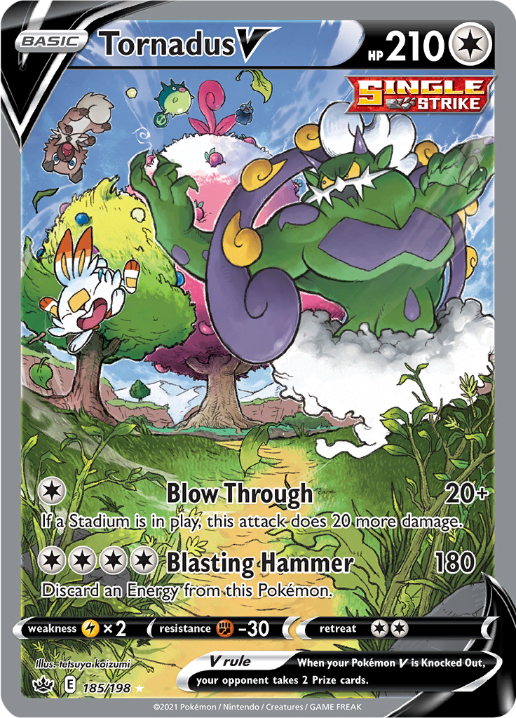 Tornadus V - 185/198 - Full Art Rare