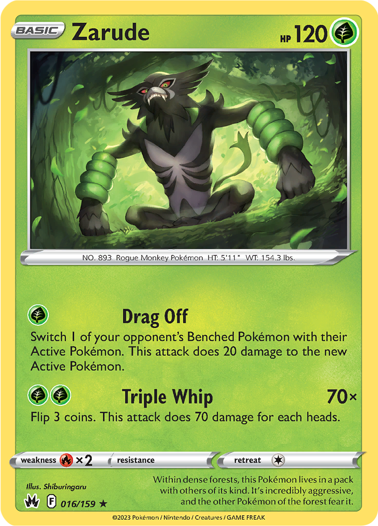 Zarude - 16/159 - Holo Rare