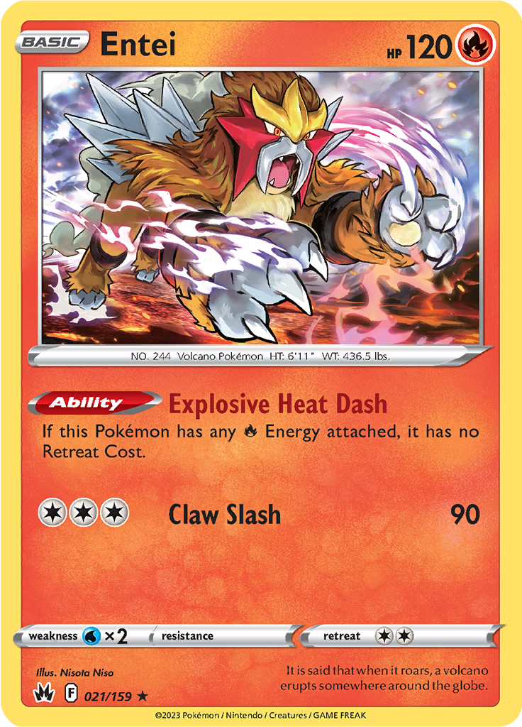 Entei - 21/159 - Holo Rare