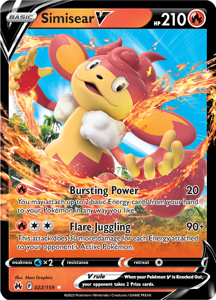 Simisear V - 22/159 - Ultra Rare