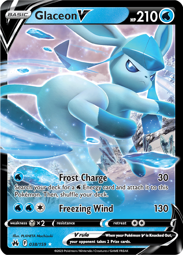 Glaceon V - 38/159 - Ultra Rare