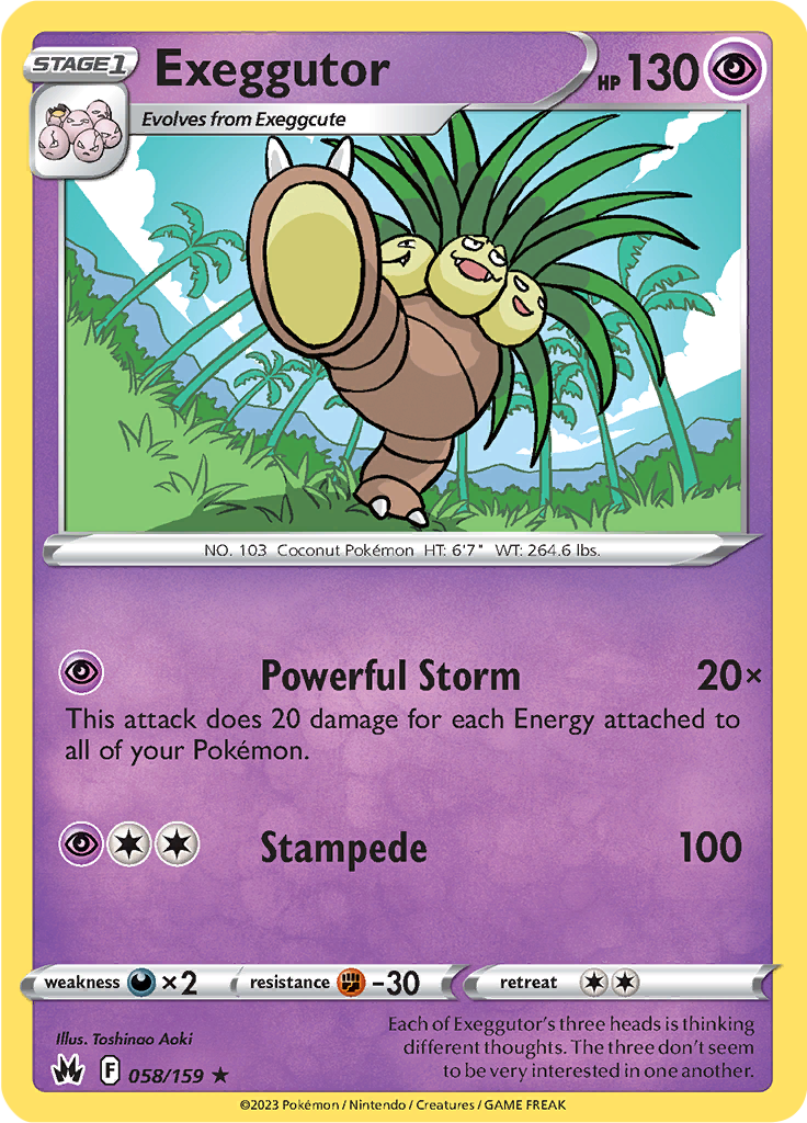 Exeggutor - 58/159 - Rare