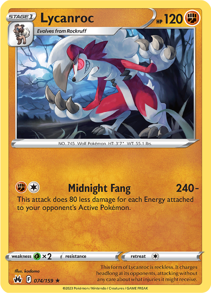 Lycanroc - 74/159 - Rare
