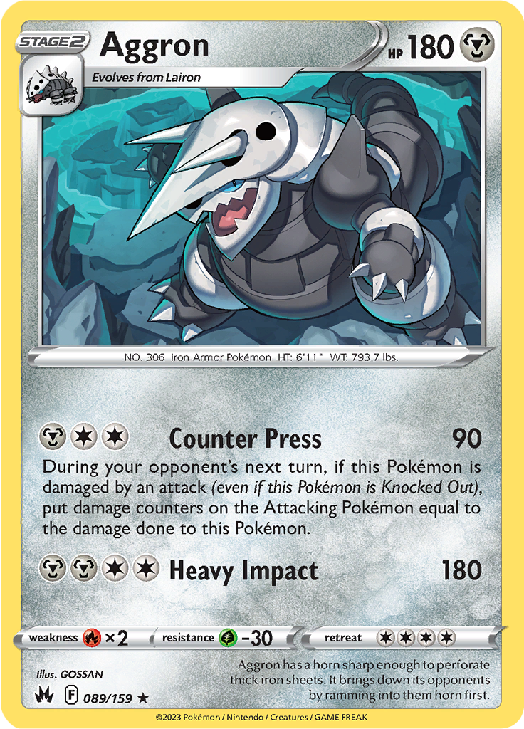 Aggron - 89/159 - Holo Rare