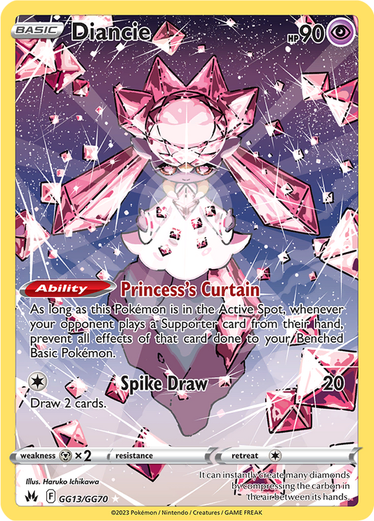 Diancie - GG13/GG70 - Character Holo Rare