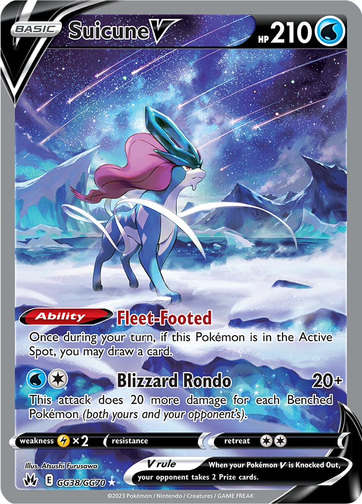 Suicune V - GG38/GG70 - Character Super Rare ESPAÑOL