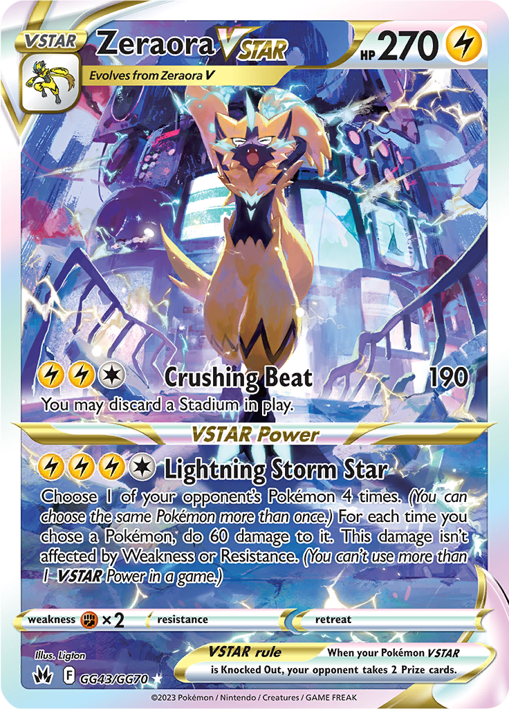 Zeraora VSTAR - GG43/GG70 - Character Super Rare