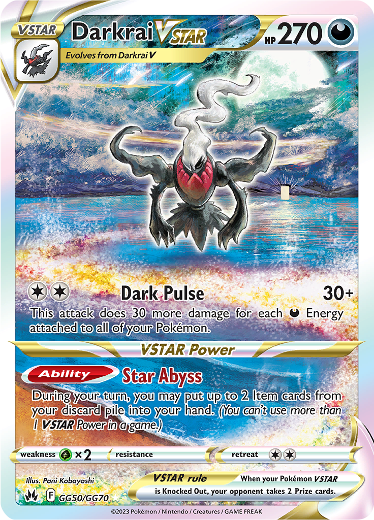 Darkrai VSTAR - GG50/GG70 - Character Super Rare