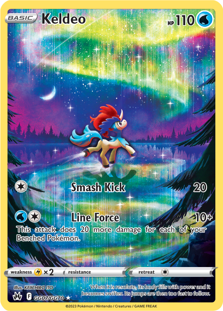 Keldeo - GG7/GG70 - Character Holo Rare