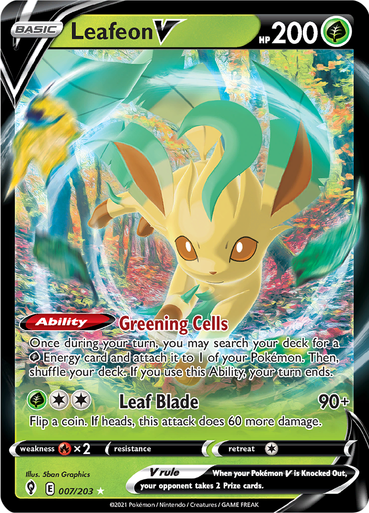 Leafeon V - 7/203 - Ultra Rare