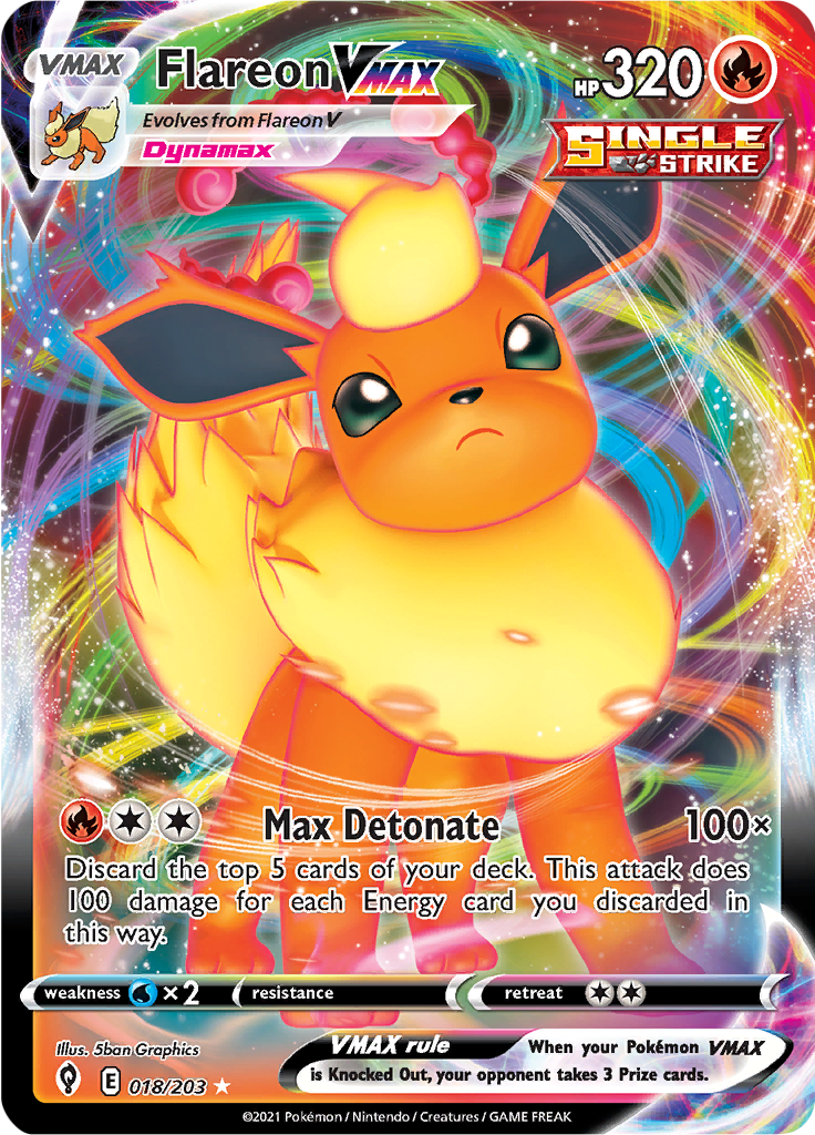 Flareon VMAX - 18/203 - Ultra Rare