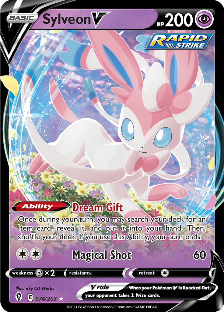 Sylveon V - 74/203 - Ultra Rare
