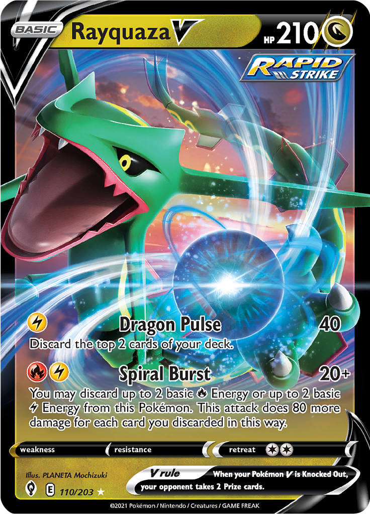 Rayquaza V - 110/203 - Ultra Rare
