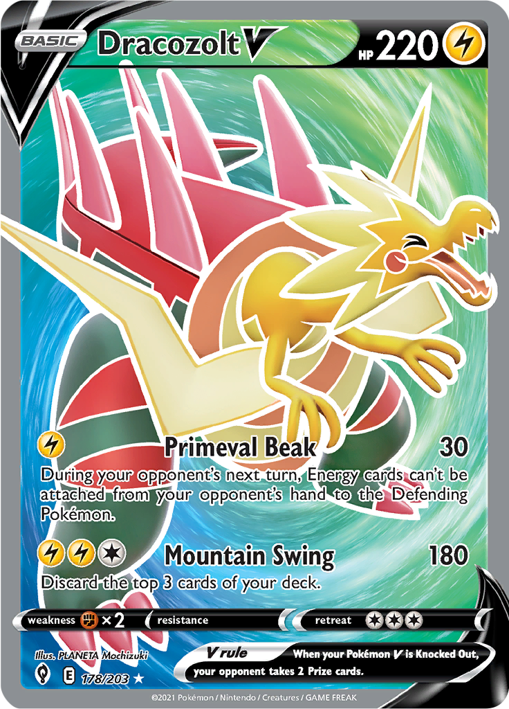Dracozolt V - 178/203 - Full Art Rare