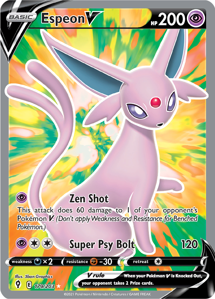 Espeon V - 179/203 - Full Art Rare