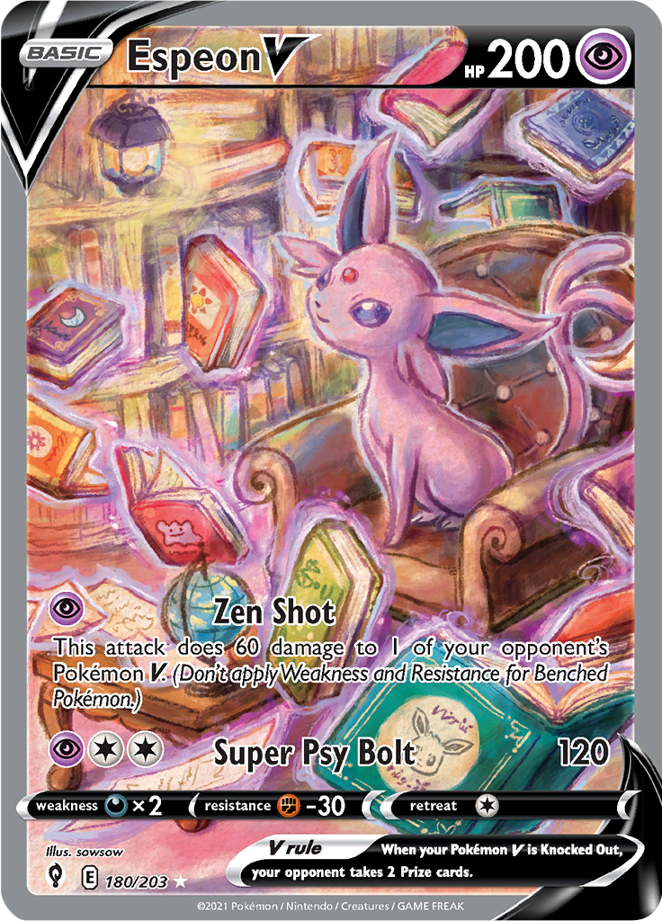 Espeon V - 180/203 - Full Art Rare