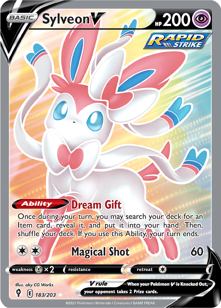 Sylveon V - 183/203 - Full Art Rare