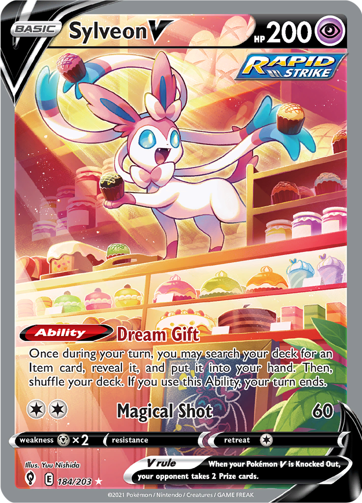 Sylveon V - 184/203 - Full Art Rare