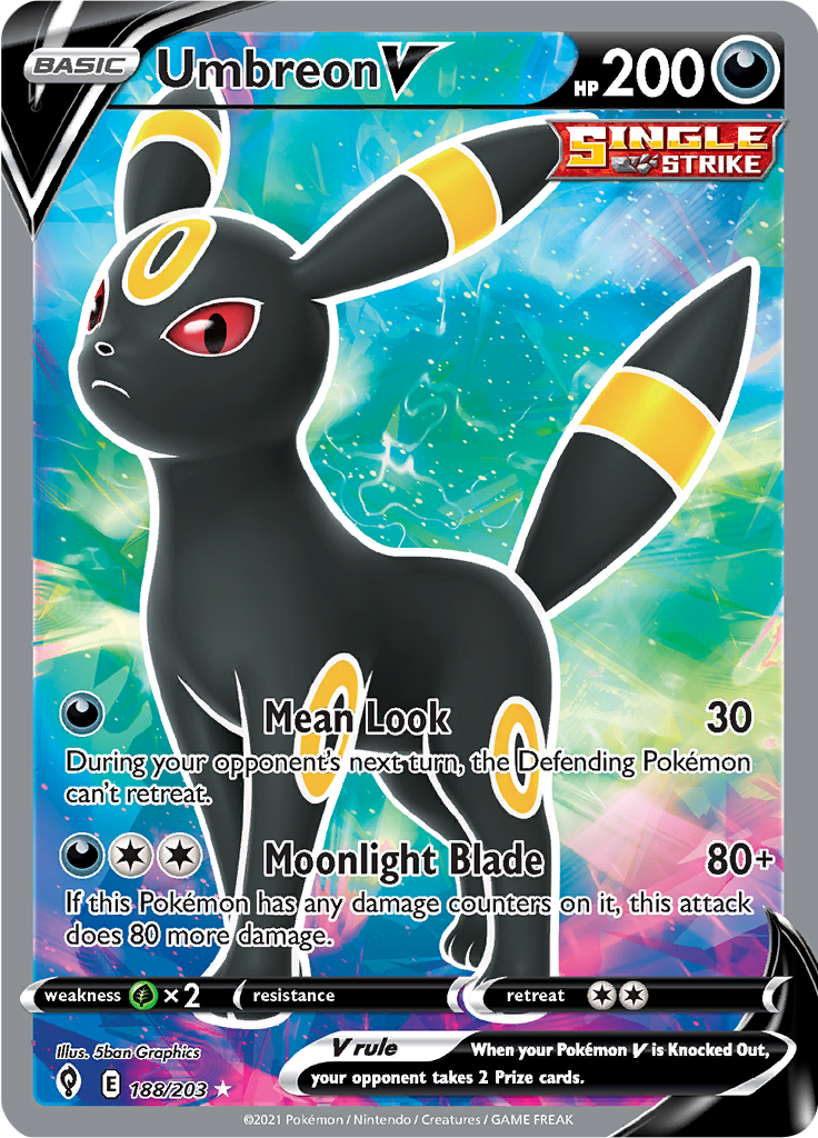 Umbreon V - 188/203 - Full Art Rare