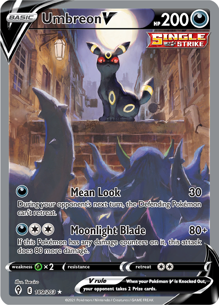Umbreon V - 189/203 - Full Art Rare