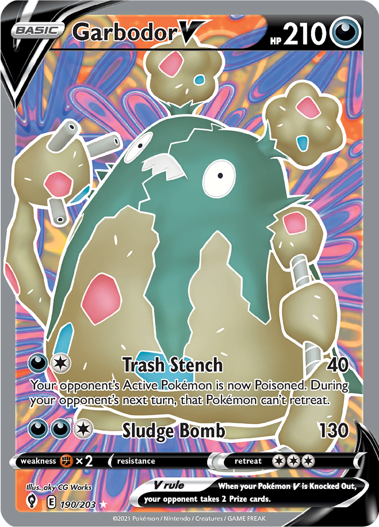 Garbodor V - 190/203 - Full Art Rare