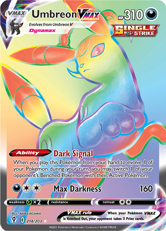 Umbreon VMAX - 214/203 - Rainbow Rare