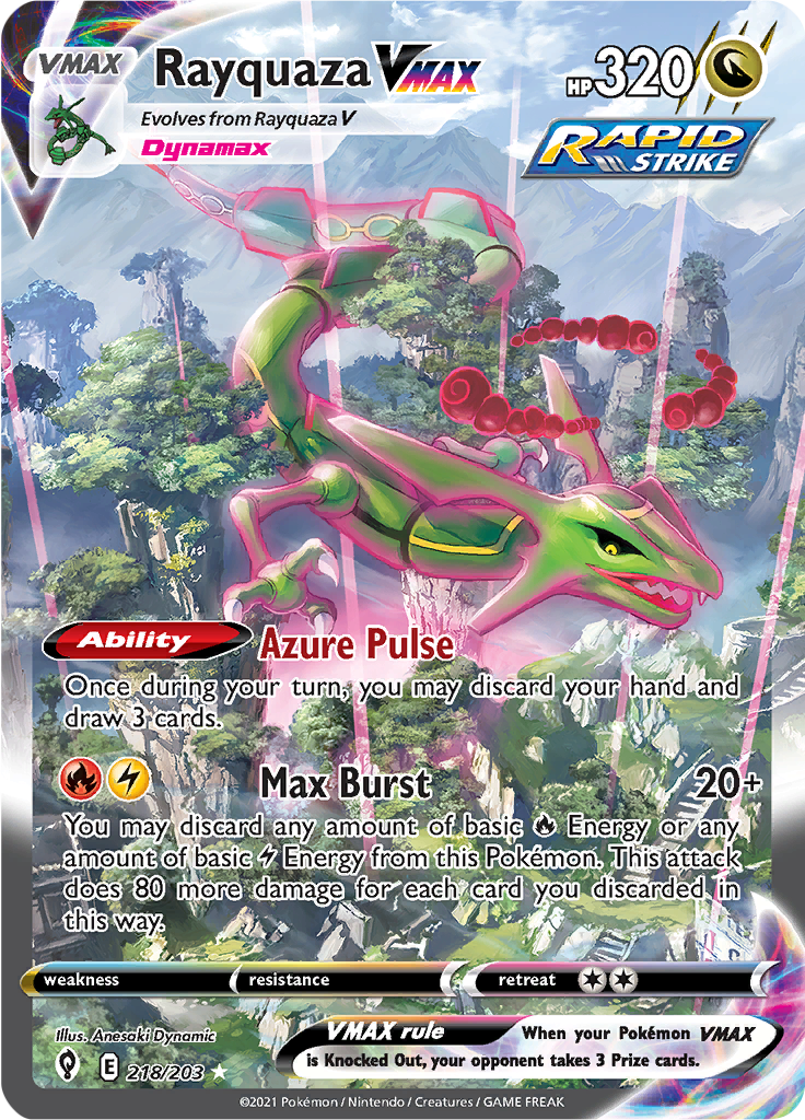 Rayquaza VMAX - 218/203 - Secret Rare
