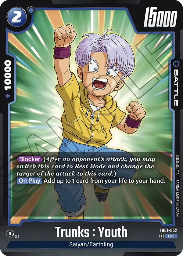 Trunks : Youth - FB01-052 - Blue