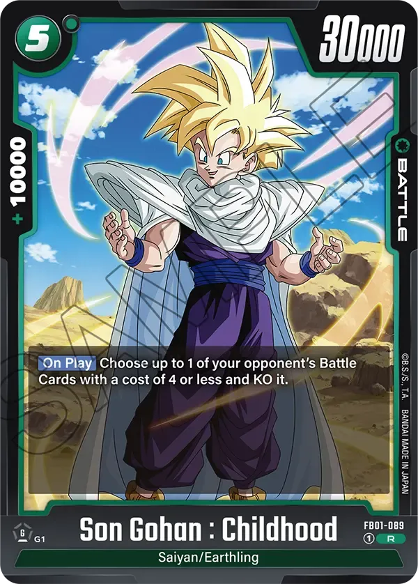 Son Gohan : Childhood - FB01-089 - Battle