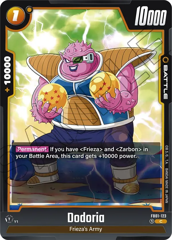 Dodoria - FB01-123 - Battle