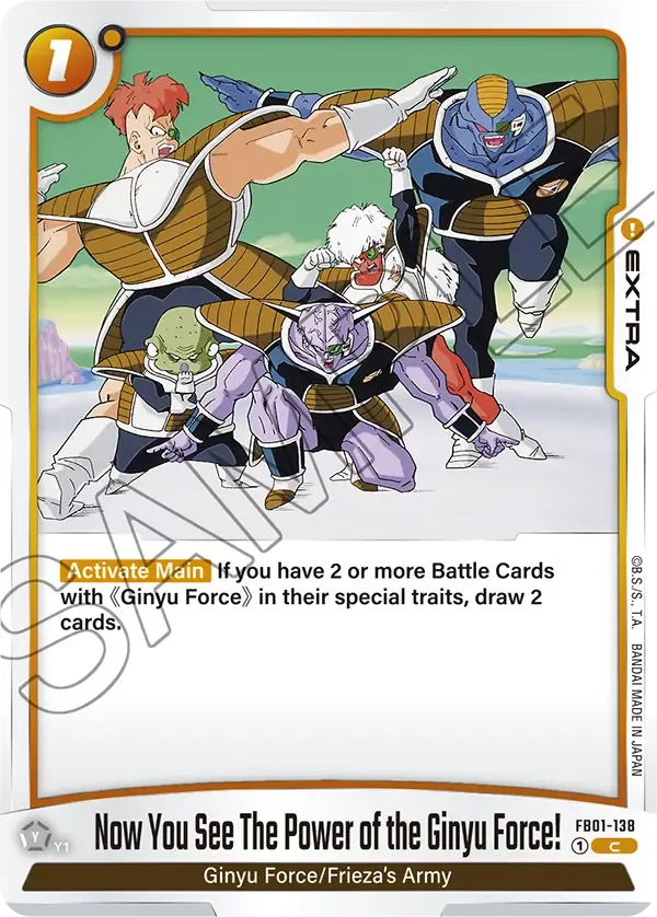 Now You See The Power of the Ginyu Force! - FB01-138 - Extra