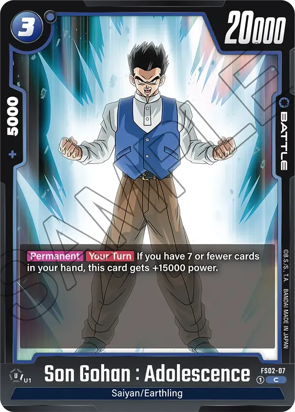 Son Gohan : Adolescence - FS02-07 - Blue