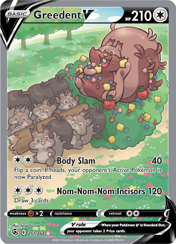 Greedent V - 257/264 - Full Art Rare