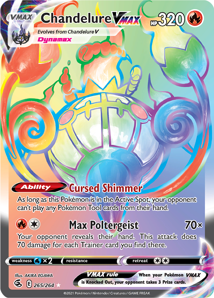 Chandelure VMAX - 265/264 - Rainbow Rare