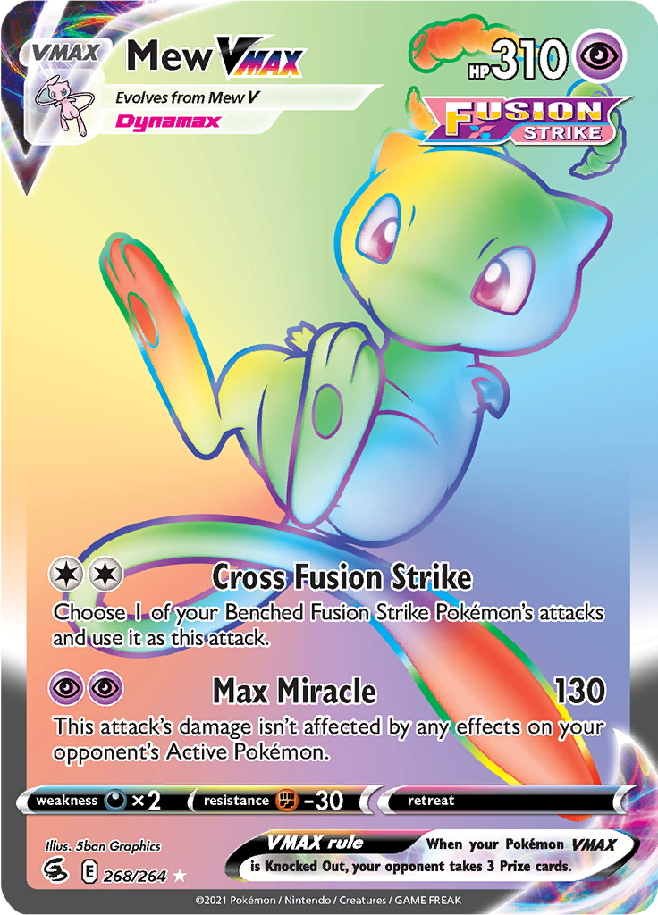 Mew VMAX - 268/264 - Rainbow Rare