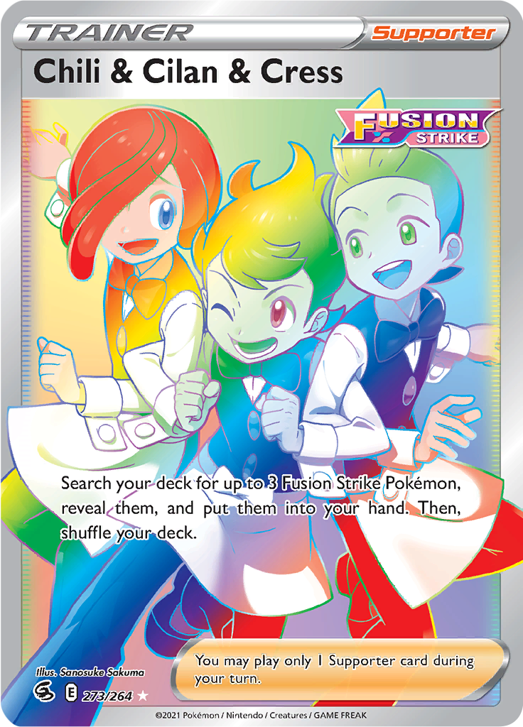 Chili & Cilan & Cress - 273/264 - Rainbow Rare