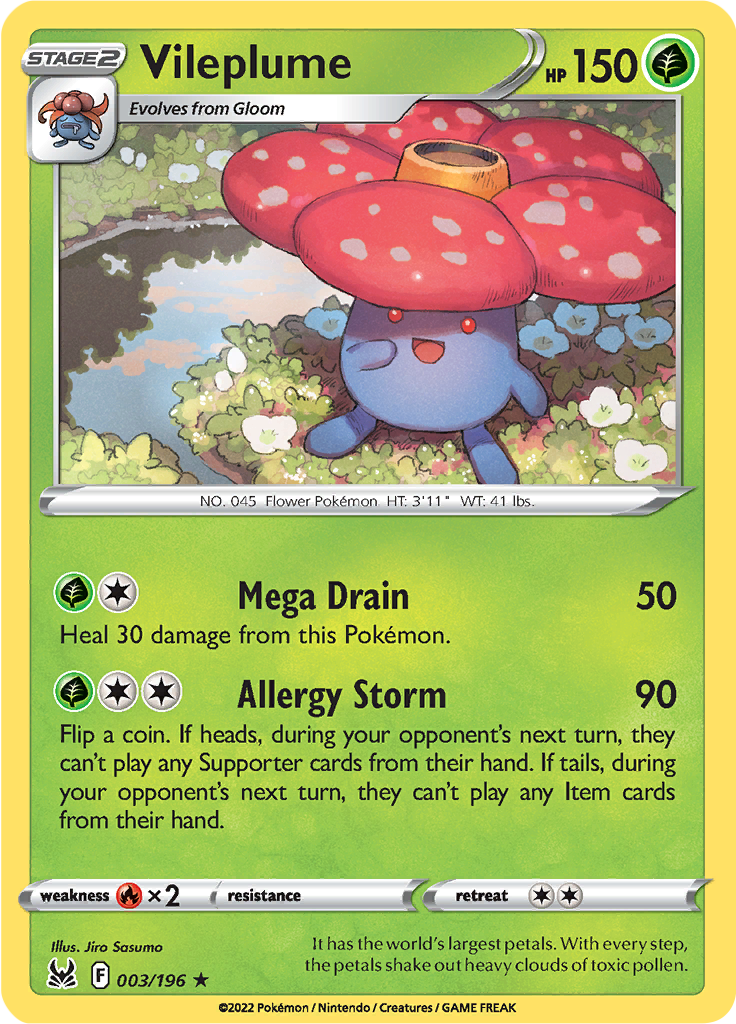 Vileplume - 3/196 - Holo Rare