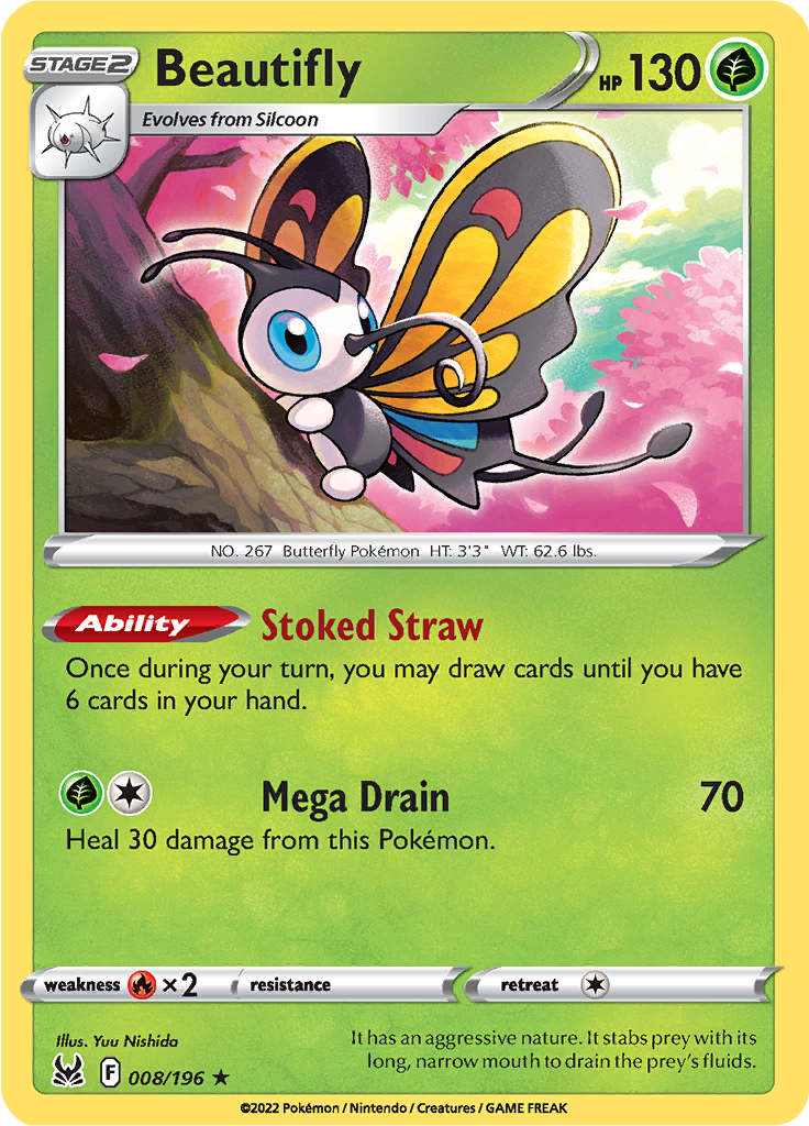 Beautifly - 8/196 - Holo Rare