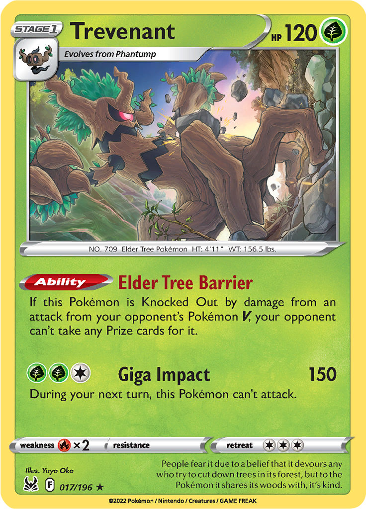 Trevenant - 17/196 - Holo Rare