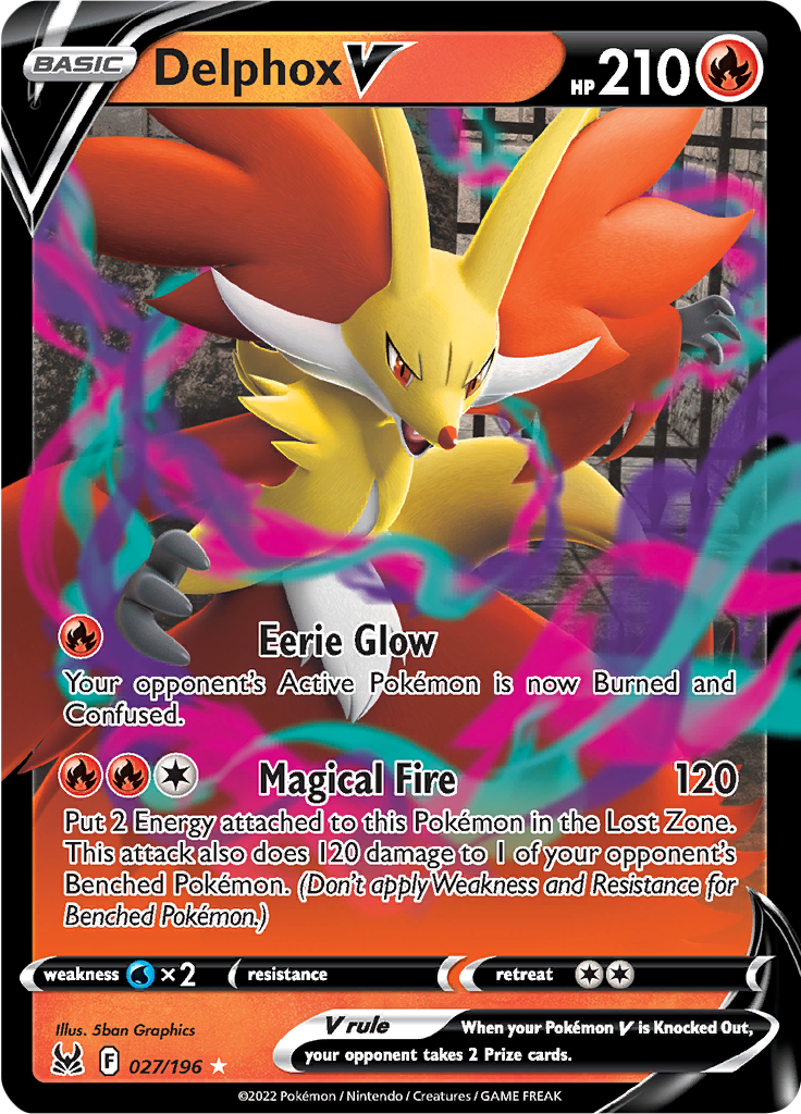 Delphox V - 27/196 - Ultra Rare