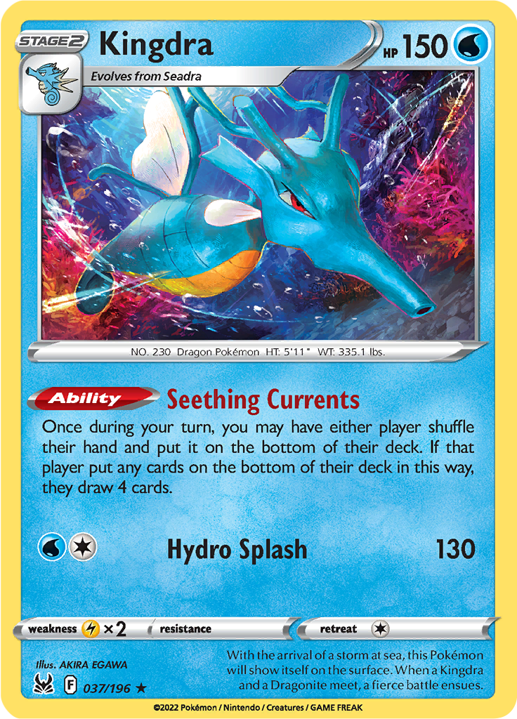 Kingdra - 37/196 - Holo Rare