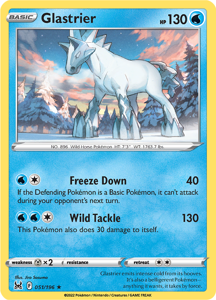 Glastrier - 51/196 - Holo Rare