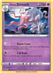 Hisuian Zoroark - 76/196 - Holo Rare