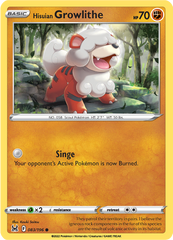 Hisuian Growlithe - 83/196 - Common