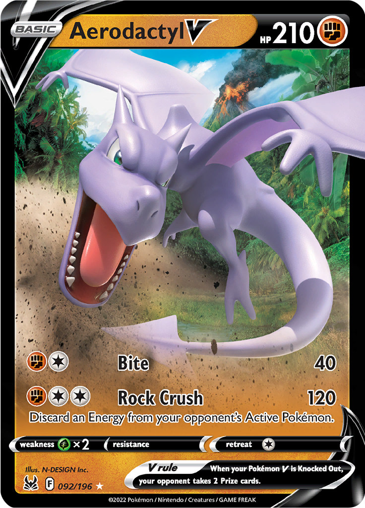 Aerodactyl V - 92/196 - Ultra Rare