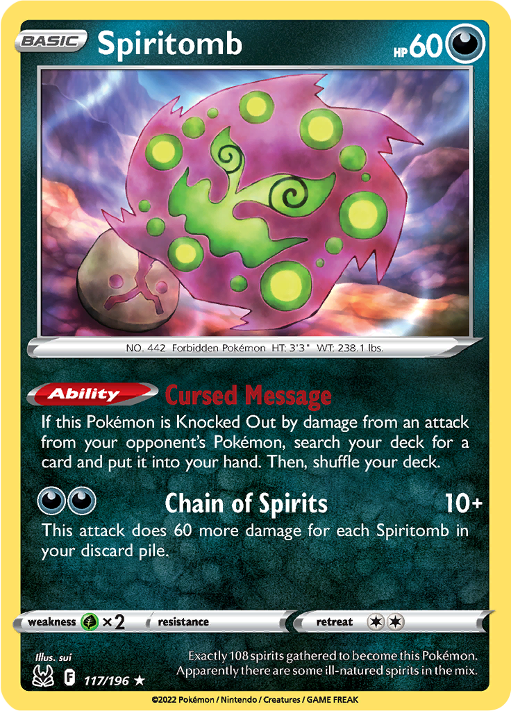 Spiritomb - 117/196 - Rare