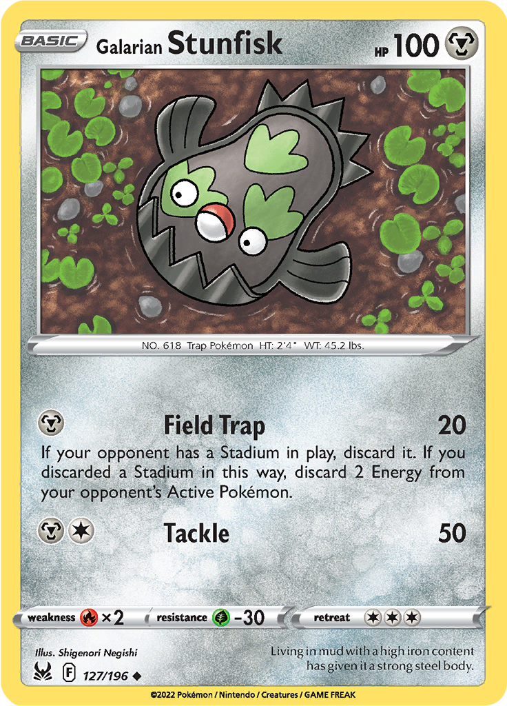Galarian Stunfisk - 127/196 - Uncommon