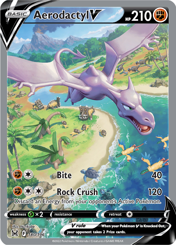Aerodactyl V - 180/196 - Full Art Rare